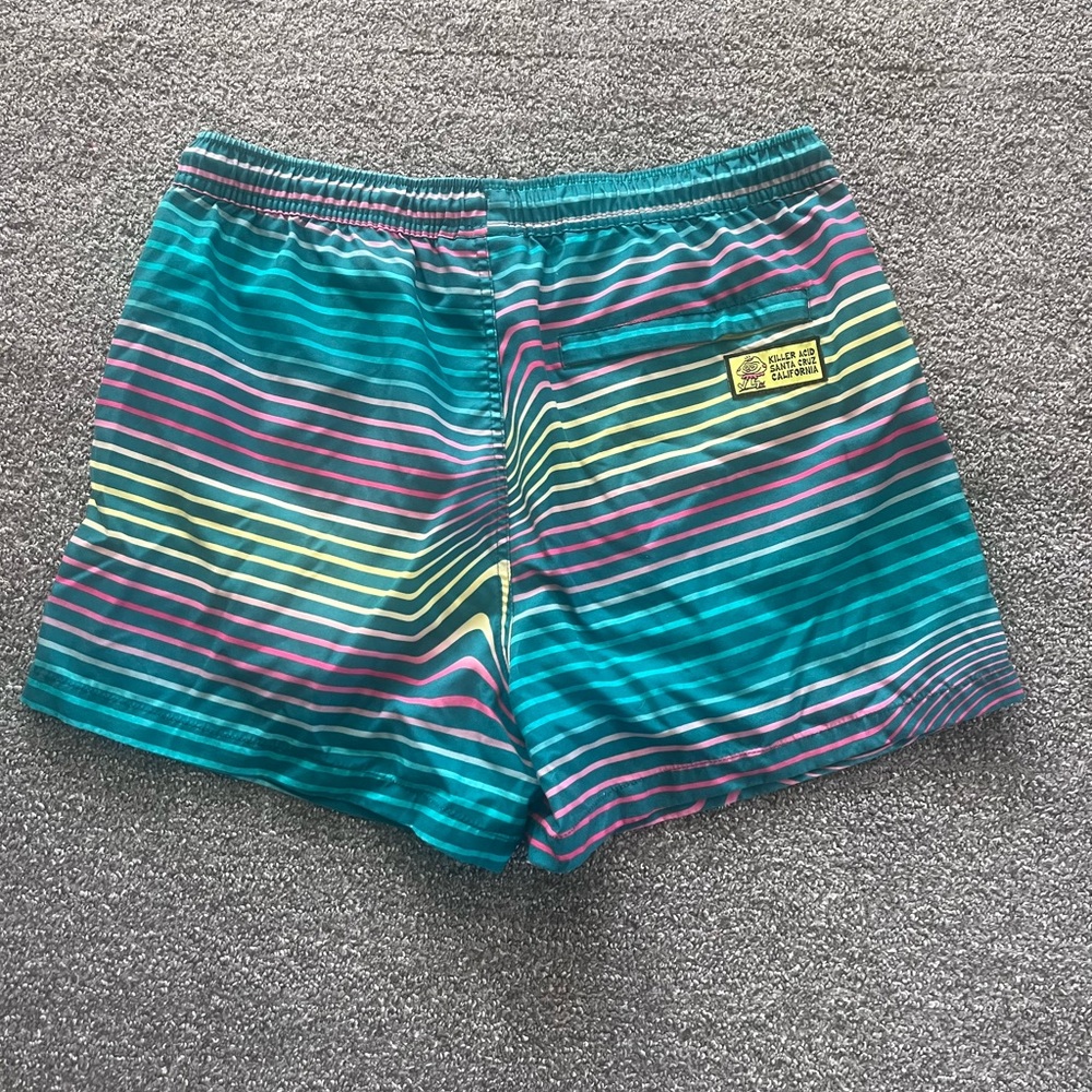 Killer Acid Swim Shorts Board Shorts Striped XL - Picture 5 of 8